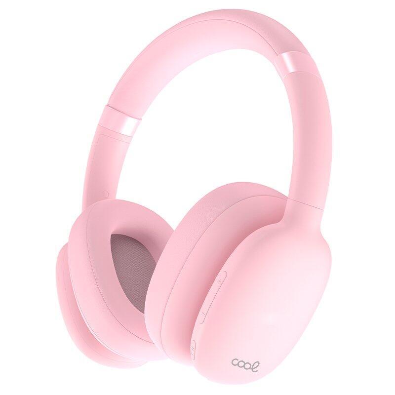 Cool Headphones Stereo Bluetooth Cascos Roller Pink