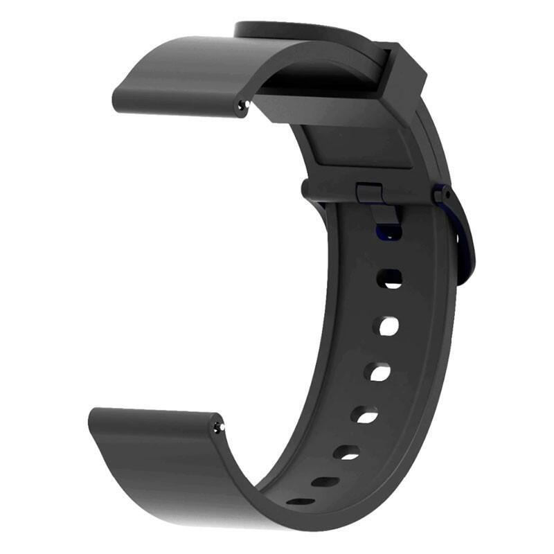 Amazfit Strap Universal Silicone Gum 20MM Smartwatch Xiaomi//Samsung/Huawei/Realme/Ticwatch Black