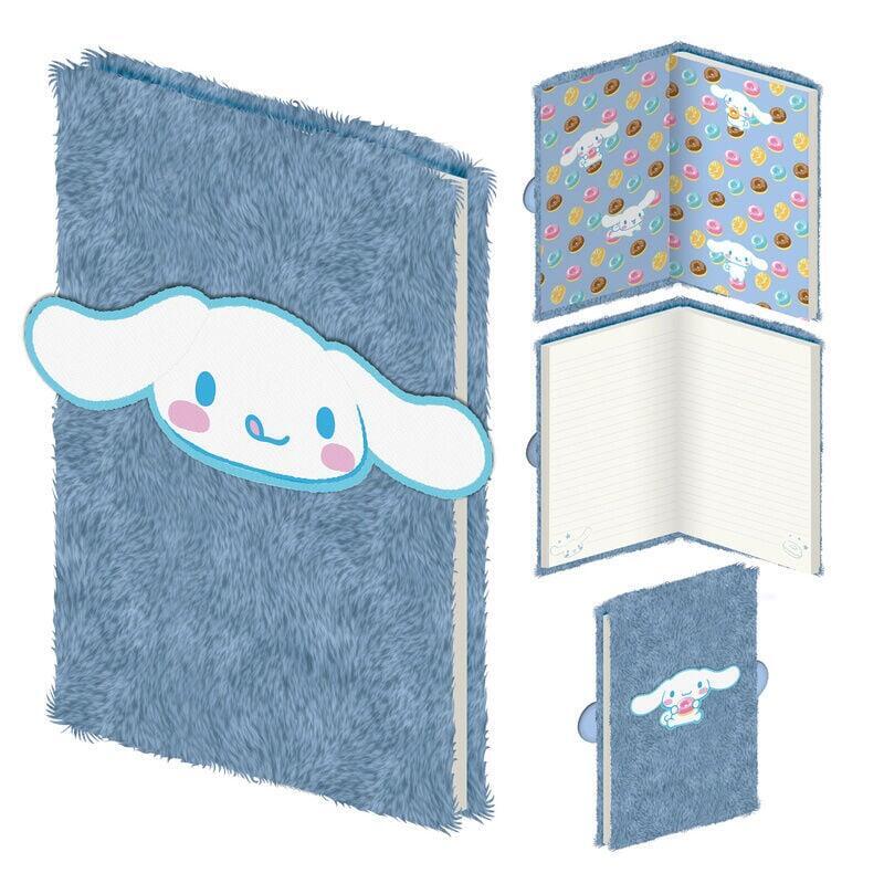 Notebook Plush Toy A5 Cinnamoroll Hello Kitty