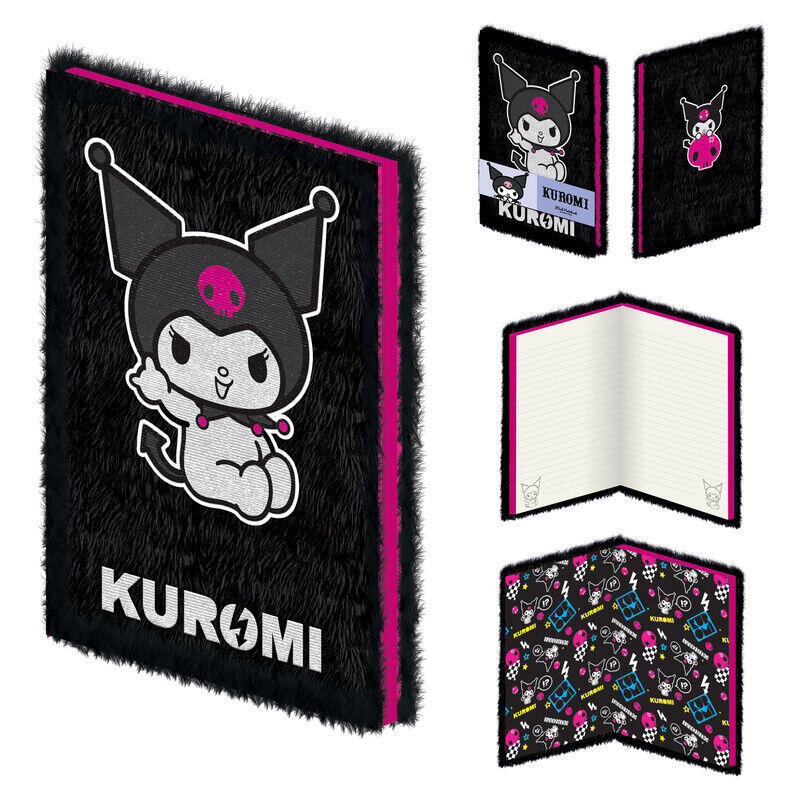Notebook Plush Toy A5 Kuromi Hello Kitty