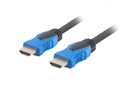 Lanberg HDMI Cable CA-HDMI-20CU-0010-BK Connectors Male/Male Chapados Oro Resolution Up To 3840*2160 1 Tape Me — image 1