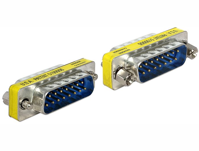 Delock Adapter Sub-d 15 Pin Male Gender Changer