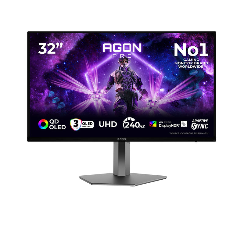 Monitor AG326UZD2 31 5' 16:9 Qd-oled 240HZ 3840X2160 Has 150MM HDMI X 2X 2.1 DP X 1X 2.1 USB-C 3.2 GEN2 (HBR3)