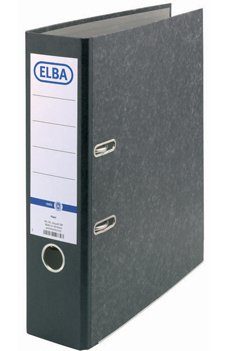 Elba Smart Genuine Folder Cartón Black