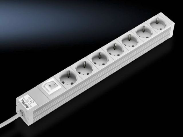 Rittal Power Strip Plugs 48,3CM 7VÍAS With Switch 230V / 16A
