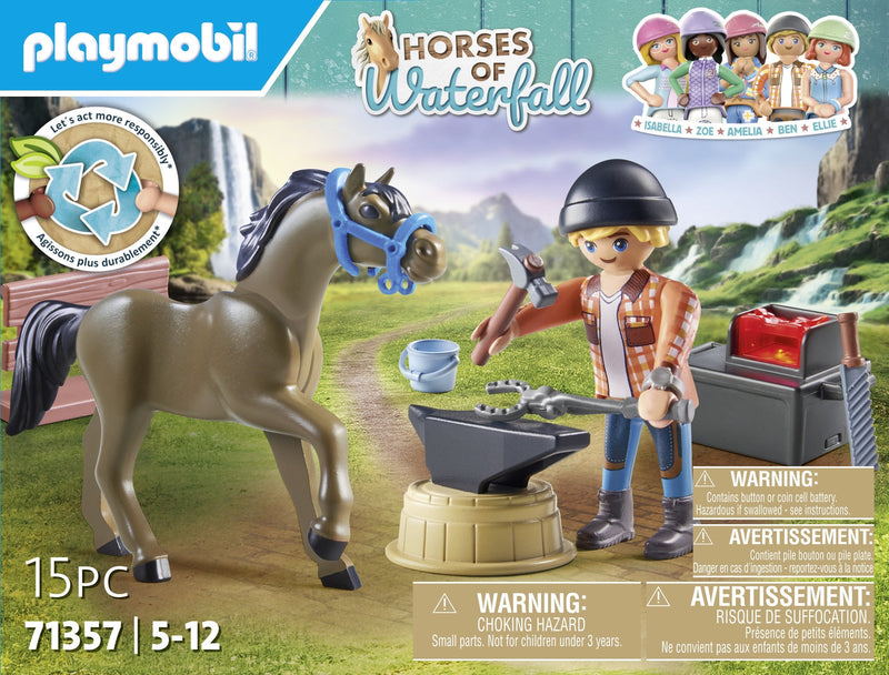 Playmobil 71357 Caballos Cascada Herrador Ben & Aquiles