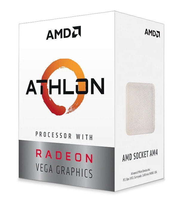 AMD Processor Athlon 3000G 2 Núcleos 3.5GHZ Gráficos Integrados Radeon Vega 3