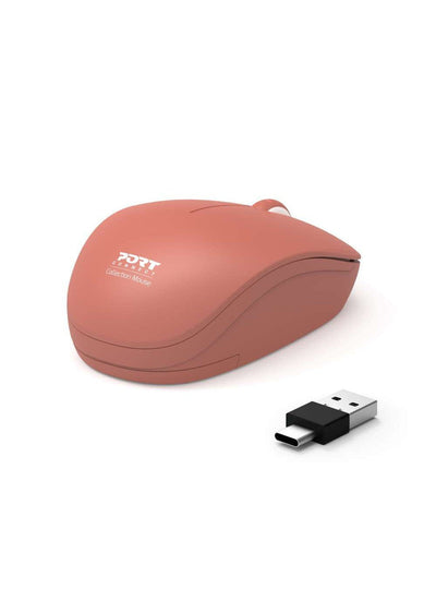 Port Connect 2.4GHZ Collection Ii Wireless Mouse, Terracotta — image 1