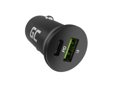 Green Cell Charger Gc CADM-GC-38AC USB 38W 1x USB-C USB-A Black Linterna, GPS — image 1