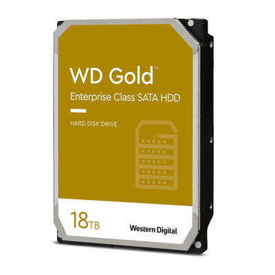 Western Digital Drive 18TB Gold 7200RPM 6GB/S SATA 512MB Cache Intern Rohs Compliant Enterprise Bulk — image 1