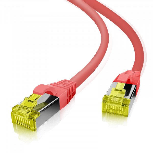 Helos Ultra Flex Network Cable S/FTP CAT.6A Tpe Red 25,0M