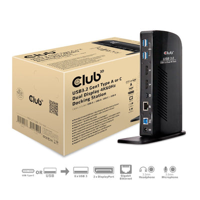 CLUB3D USB 3.0 Dual Display 4K60HZ Docking Station — image 1