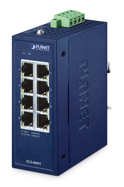 Planet Industrial 8-PORT 10/100/1000T Switch IGS-800T — image 1