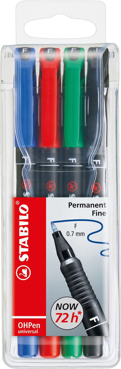 Stabilo Markers Permanentes Ohpen Punta Fina Case 4 C/Surtidos — image 1