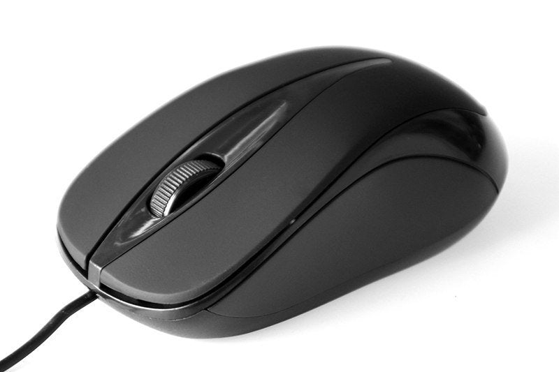 Mediatech MT1091K Flat - Mouse Óptico 800 Cpi, 3 Buttons + Scroll, Interfaz USB
