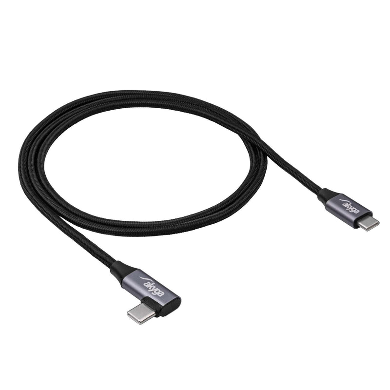 Akyga USB Cable AK-USB-54 USB Type-c M USB Type-c M Angle Ver. 2.0 60W 1M