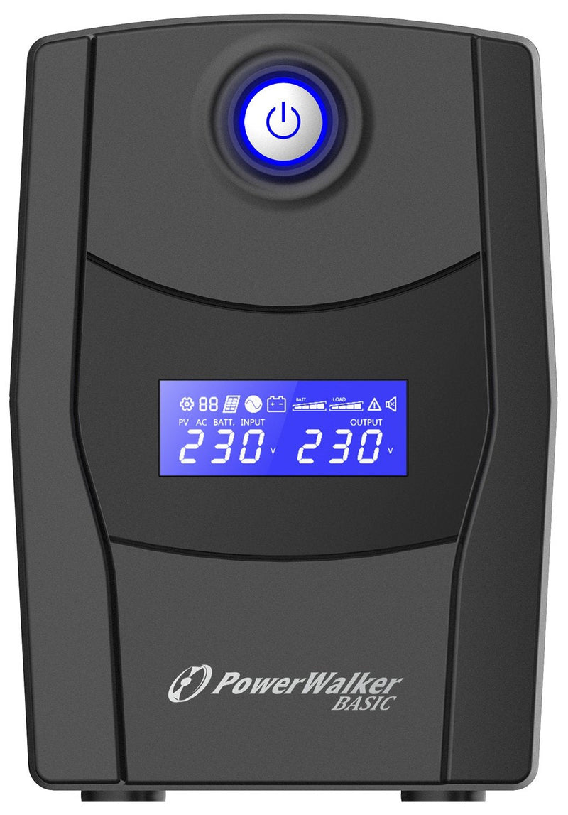 Power Walker UPS Line-interactive 800VA Stl Fr 2X Pl 230V, RJ11/45 In/Out, USB