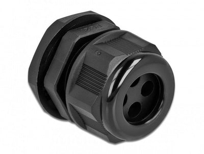 Delock Prensaestopa Cable PG21 Cable Round With Cuatro Entradas Cable Black — image 1