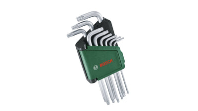 Bosch Diy & Garden Set Of Keys Allen Torx, 9 Pieces Screwdriver Green/Black Clip Almacenamiento 1600A02Z9C — image 1