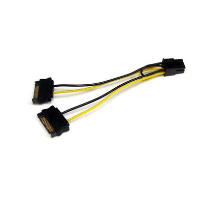 StarTech Cable Power SATA a Pci 6 Pines Graphics Card Â 0.15MÂ Satpciexadap — image 1