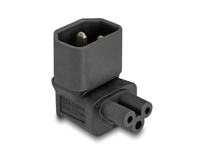 Delock Power Adapter IEC 60320 - C14 a C5, Connector Male Connector Female 2,5A, 90° Angulado — image 1