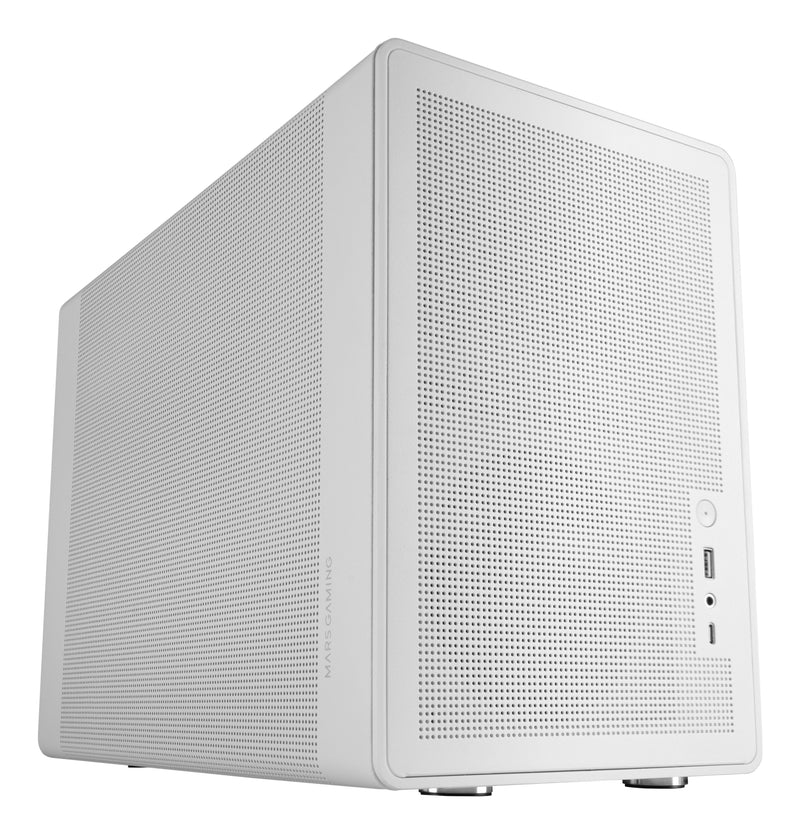 Mars Gaming Box microATX Mcxprow Mesh 360 GPU 280-360MM 1X3.5 2X2.5 White Compatible ATX/Sfx