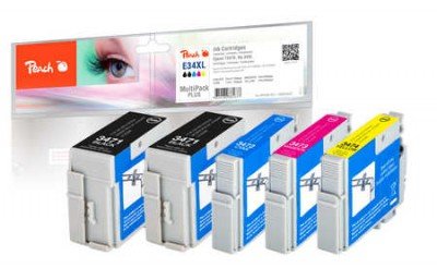Peach PI200-631 Ink Black Cyan Magenta Yellow 5 Pieces