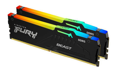 Kingston RAM 64GB DDR5 6000MT S Fury Beast RGB Expo Kit 2X32GB — image 1