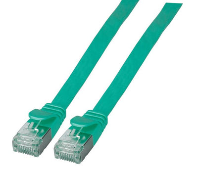 Efb RJ45 Flachcable Network U FTP, CAT.6A, Pvc, 0.15M, Green — image 1