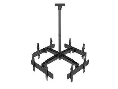 Equip Stand Ceiling Professional 4 Screens TV 32-65 - Tilt - Gestion Cables - Weight Max. 30KG X Stand - V — image 1