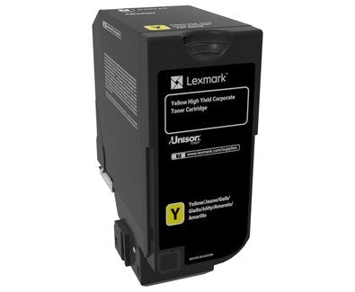 Lexmark Genuine Toner High Yield Yellow Lccp, Lexmark CS725DE, CS725DTE — image 1