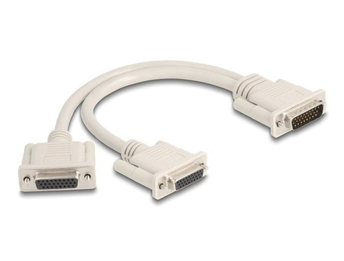 Adapter And Cable Splitter D-sub HD 26 Pin Connector Male a 2 X D-sub HD 26 Pin Connector Female With Screws 3 — image 1