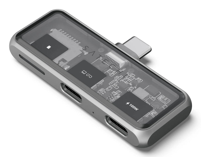 Satechi USB-C Pd Mobile Xr Hub & microSD Card Reader Space Grey