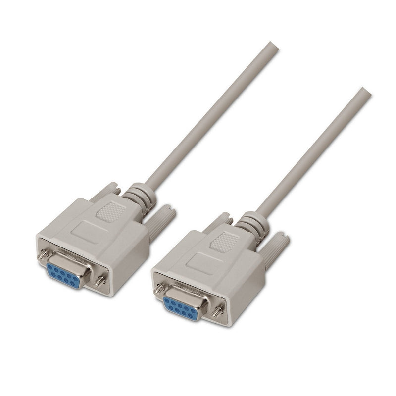 Aisens Cable Serie RS232 - DB9/H-DB9/H - 1.80M - Beige