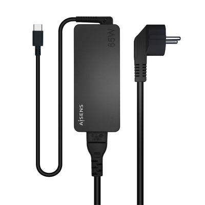 Aisens Charger 65W PD 3.0 1x USB-C 1.8M - Black — image 1