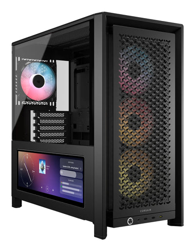 Corsair PC Case Geh Midi Frame 4000D LCD Rs ARGB Mid-tower, Black — image 1