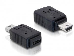Delock Adapter USB Mini Male USB Micro-a + B Female
