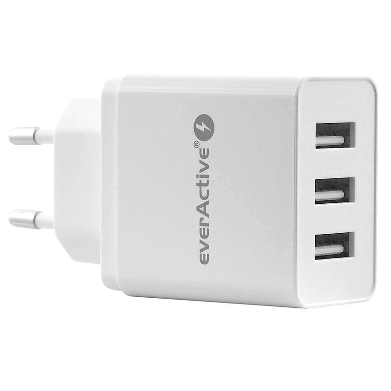 Everactive Charger 3x USB 3, 4A White