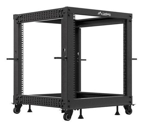 Lanberg Cabinet Abierto Rack 19 12U 600X600 Adjustable Up To 1100 Black