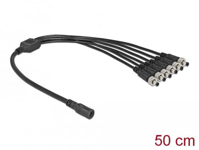 Delock Cable Divisor Cc 5,5 X 2,1MM 1 X Female a 6 X Male Atornillable — image 1