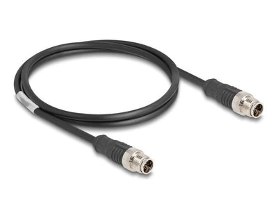 Delock 80863 Cable M12 Codificado X 8 Pin Male a Male Pvc 1M — image 1