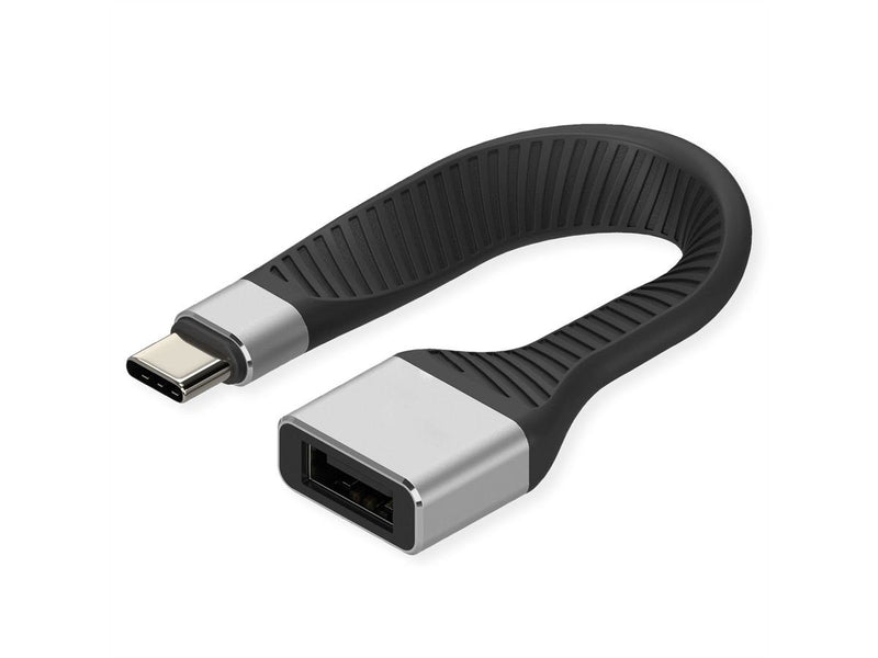 Roline USB 3.2 Gen 2 Silicone Cable c-a M H 10GBIT S Emark Black 11CM