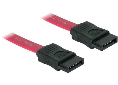 Delock Cable Datos SATA 30CM M/M Red — image 1