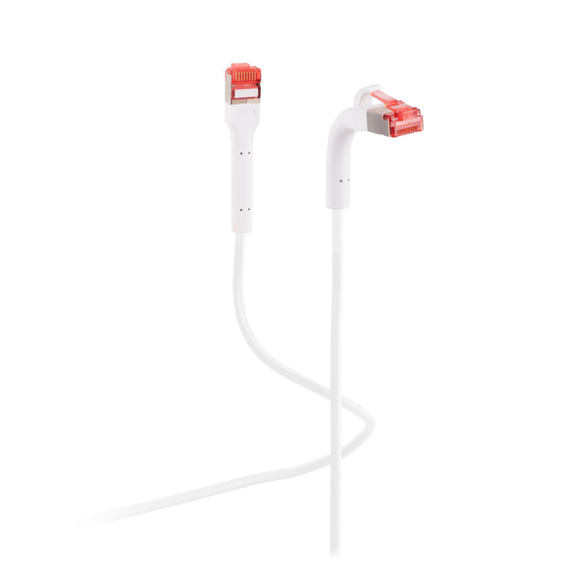 Flexline Network Cable U/FTP CAT.6A With Biegbaren Mecker White 0,5M