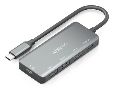 Aisens Hub USB Type-c A109-0945 3x USB 1x USB Type-c 1x USB Type-c Pd Grey — image 1