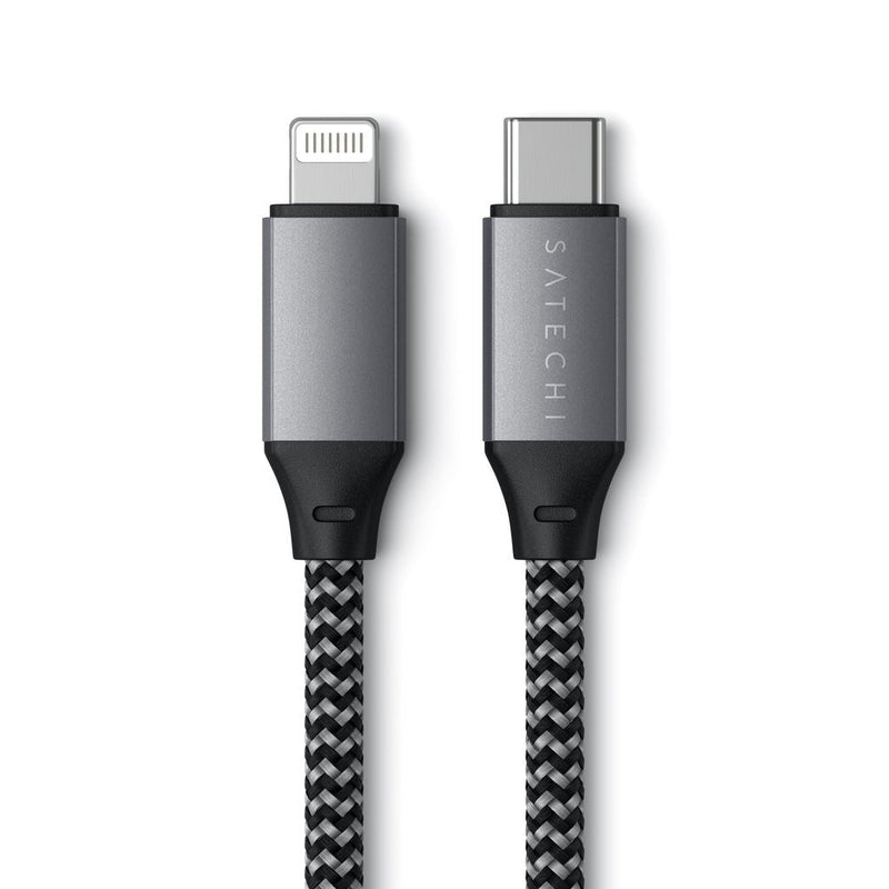 Satechi ST-TCL10M USB Cable 0,25M USB C USB C/Lightning Black Grey