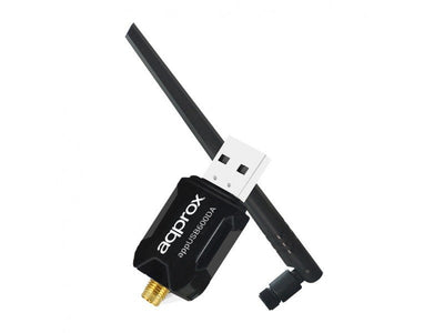 Approx USB Wireless 600Mbps. Nano + Antenna Removable AC 600Mbps/USB 2.0/Dual Band 2.4GHZ/5GHZ — image 1