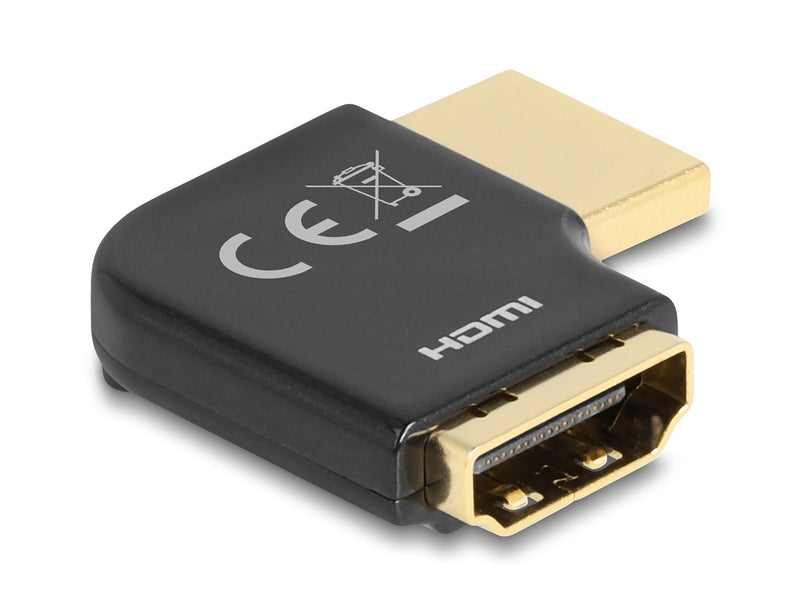 Delock HDMI Adapter Connector Male a Female 90° Izquierda Angulado 8K 60 HZ Metal