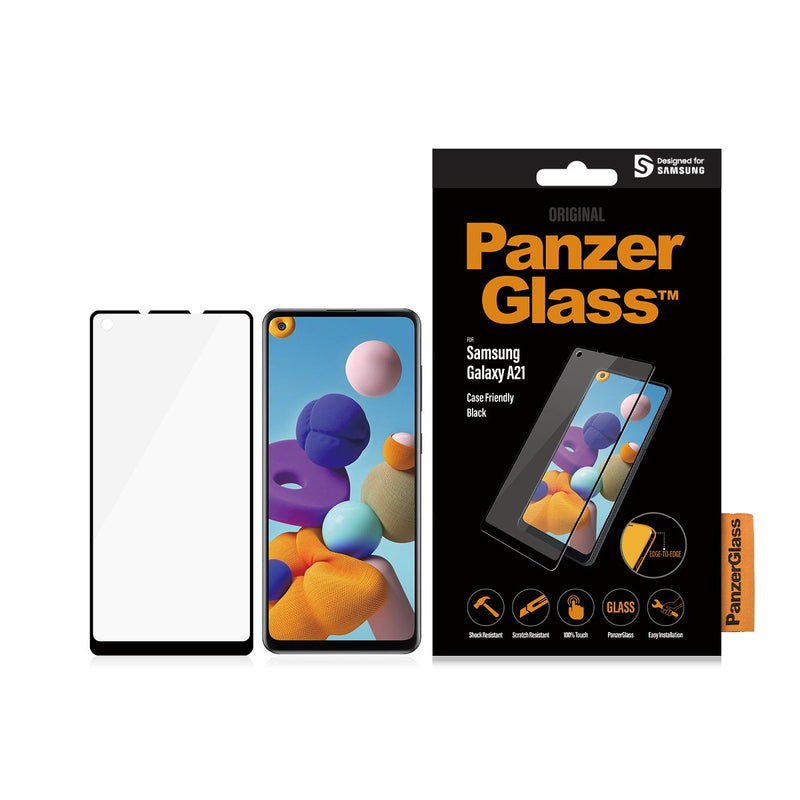 Panzerglass Screen Protector Samsung, Galaxy A21, Glass Black Case Friendly
