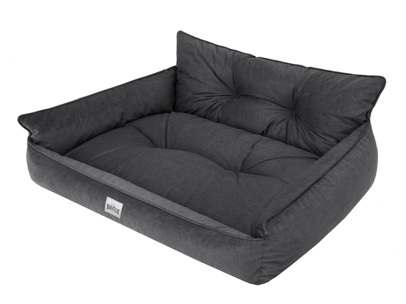 Hano Dog & Cat Bed with Removable Cover – Black, XXXL